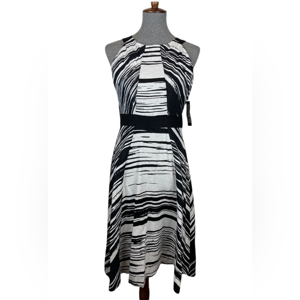 New York & Company Cotton Blend A-Line Dress Size: 2